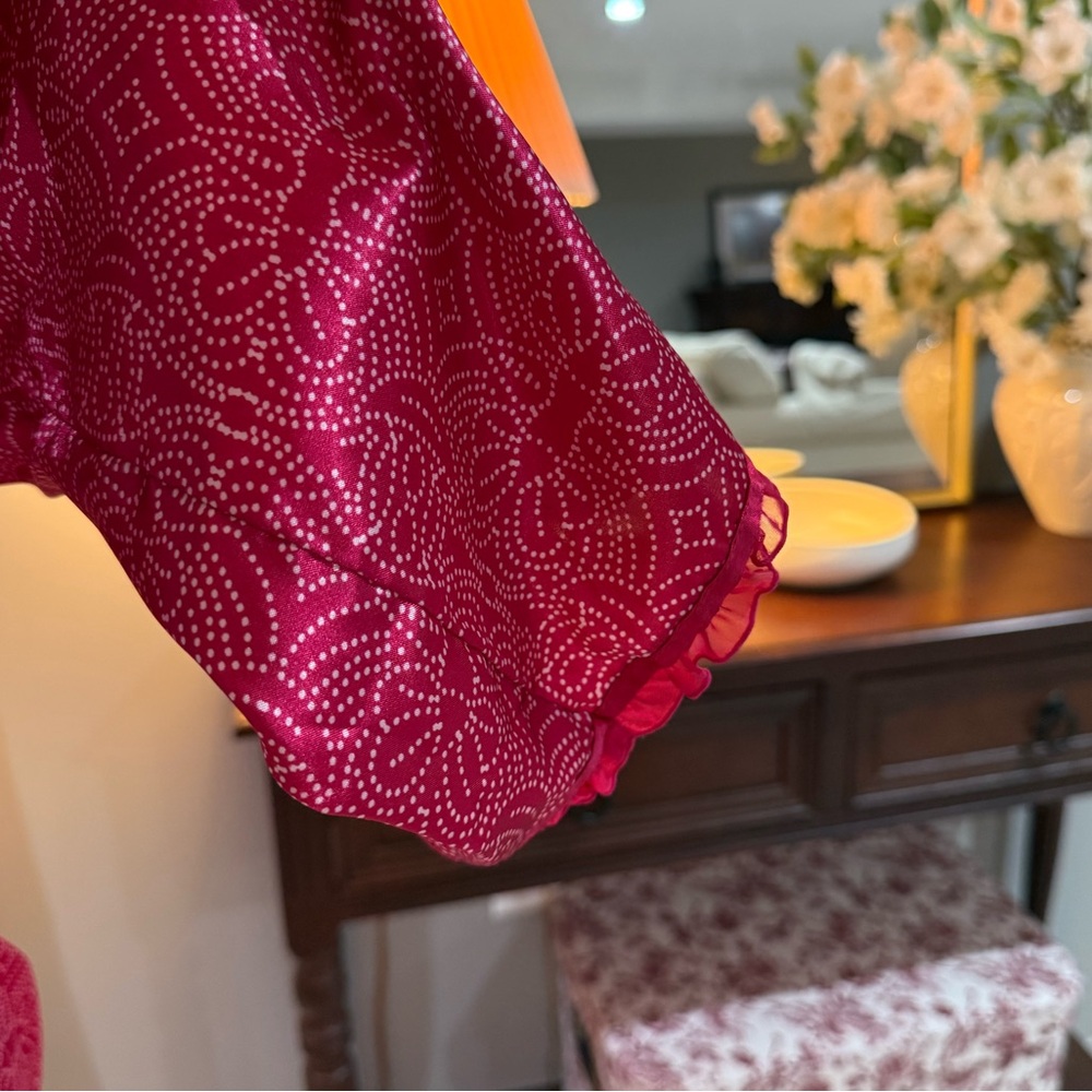 Silk Pink Women's Robe - Picture 3 of 6